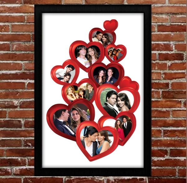Hearts Theme Frame 1 Personalised Gifts Shop Near Me